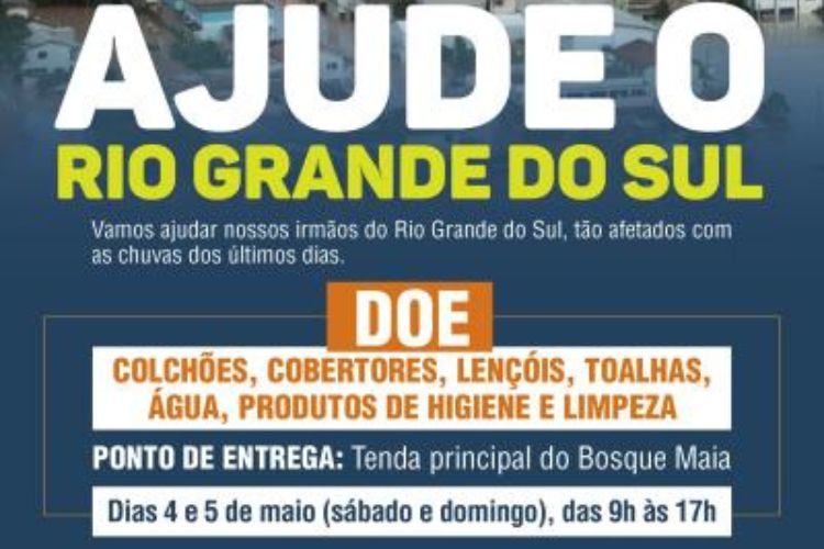 Guarulhos arrecadará doações para o Rio Grande do Sul neste final de semana